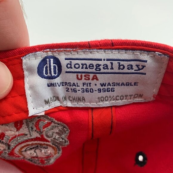 Ohio State Buckeyes NCAA Red Black Donegal Bay Strapback Hat - Picture 5 of 5